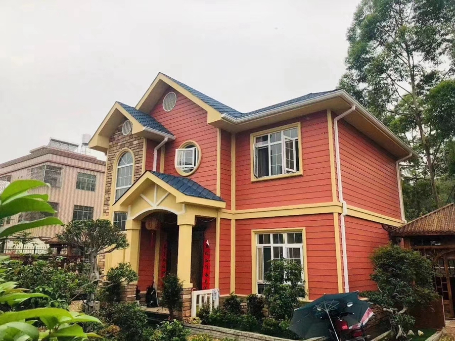 輕鋼別墅的外墻是用瓷磚還是用噴漆好？你該如何選擇？