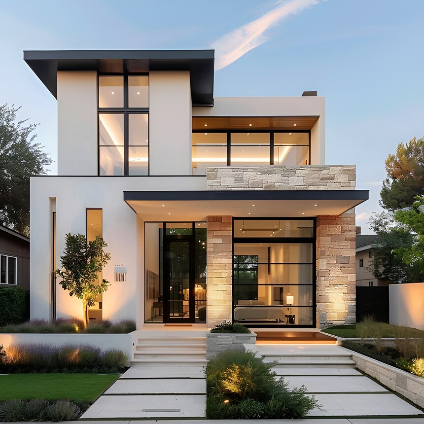 漢良現(xiàn)代簡(jiǎn)約輕鋼別墅，這才是年輕人想要的家(圖3)