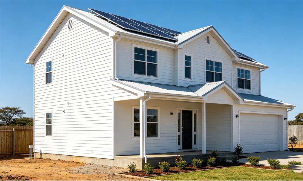 為什么非洲開發商首選睿婕輕鋼別墅？自帶光伏儲能，告別柴油發電機  (圖1)